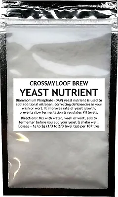 YEAST NUTRIENT For Home Brew Beer And Wine. Various Sizes • £2.99