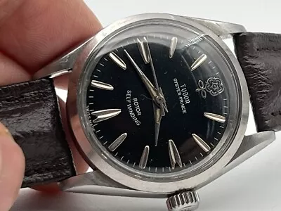 $361 • Buy Vintage Tudor By Rolex Prince Oyster 7964 Original Black Dial Stainless RUNS