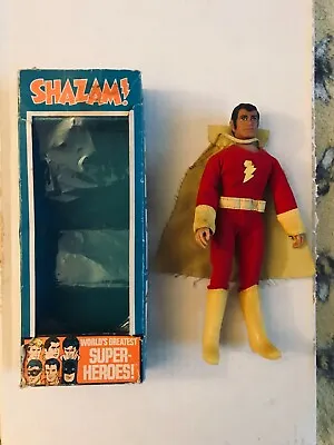1970's Mego 8  Shazam Captain Marvel DC Action Figure In Original Box • $149.95