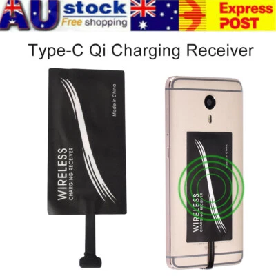 $11.70 • Buy Qi Wireless Charger Type-C Receiver Charging Adapter Replacement For Samsung