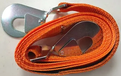 4x4 Recovery Towing Strap With SnapHooks 5T Orange 1m To 30m Off Road Tree Strop • £16.45