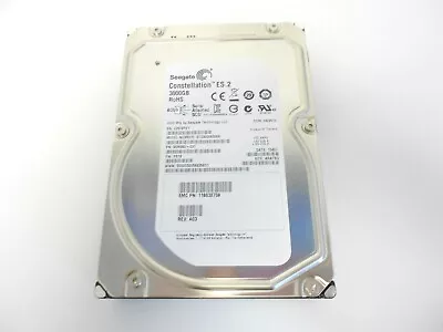 Seagate 3TB 7.2K SAS 3.5  Storage Server Hard Drive 6Gb/s ST33000650SS 9SM260 • $19.95