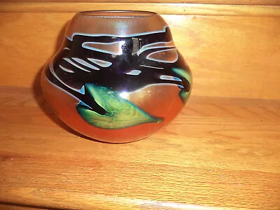 Rare!! Charles Lotton Gorgeous Art Glass Vase/bowl Signed & Dated • $1595