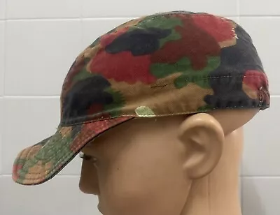 SWISS ARMY MILITARY VINTAGE ALPENFLAGE CAMO CAP Size SMALL • $13