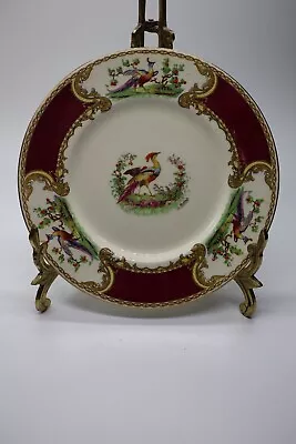 6 Staffordshire “Chelsea Bird” Salad Or Buffet Plates – Vintage Look • $80