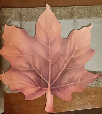 Lot Of 8 Thanksgiving Day Maple Leaf Placemats Fall Plastic Place Mats Autumn • $18.99