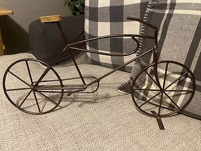 Vintage Brass Bicycle Figurine Contour Line Bike Themed Metal Home Décor • $18