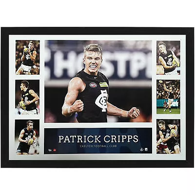 Patrick Cripps Framed Tribute Print Carlton Blues • $149