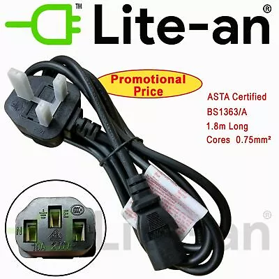 $10.29 • Buy Sony Bravia TV Television Ac Power Supply Cable Cord Lead + UK Mains Plug
