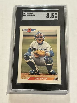 1992 Bowman Mike Piazza #461 Rookie Sgc 8.5 Dodgers • $0.99