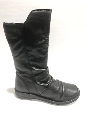 Miz Mooz Women’s Parnell Black Leather Boots Size EUR 36 US 5.5-6M • $132.99