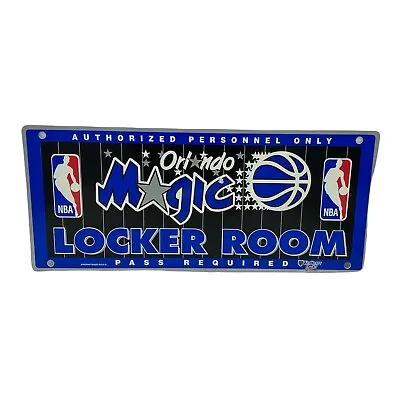 Vintage Sign Wincraft USA Plastic -Locker Room Orlando Magic  NBA 19  X 8.25  • $9.25