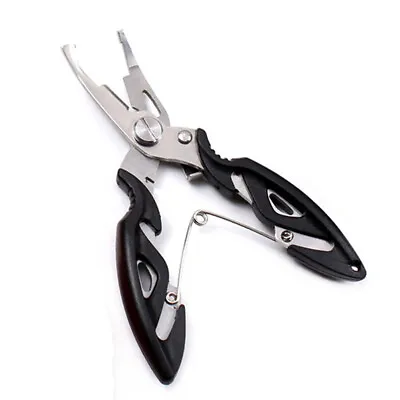 AU Fishing Pliers Scissors Line Cutter Braid Split Ring Tool Lip Grip TACKLE • $6.17