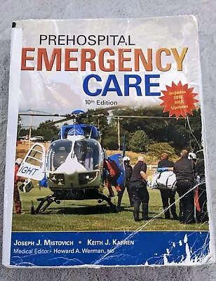 Prehospital Emergency Care 10th Edition 2014 Paperback Textbook Medical • $5