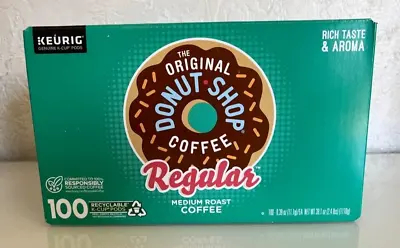 Keurig The Original Donut Shop Regular Medium Roast Coffee 100 K-Cup Pod BB 2025 • $49.99