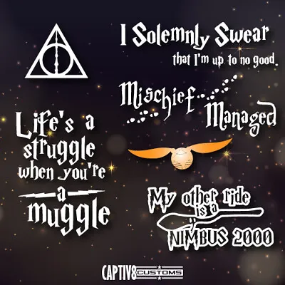 Harry Potter Vinyl Stickers • $13.99