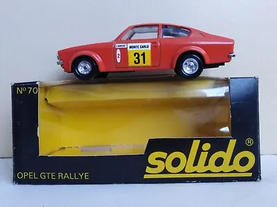 1/43 Solido No. 70 Opel Kadett GTE Rallye Monte Carlo 1978 • £8