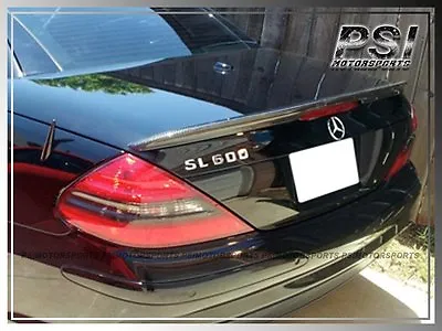 For Mercedes R230 03-10 Carbon Fiber Trunk Spoiler Lip SL63 SL500 SL550 SL55AMG • $175