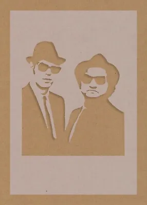 Blues Brothers Film Stencil Celebrity Film Movie Star Shabby Chic Dan Akroid • £2.99