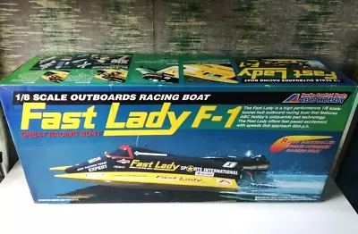 ABC Hobby  1/8  Outboards Fast Lady F1 Racing Boat W/ O.S. MAX-21XM Engine  NIB • $1050