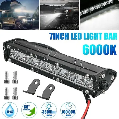 $12.48 • Buy 7'' 18W Spot Flood LED Work Light Bar Lamp Driving Fog Offroad SUV 4WD Car Truck