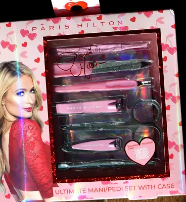 New In Box Paris Hilton Ultimate Mani/pedi Pink Set With Heart Case Nib • $24