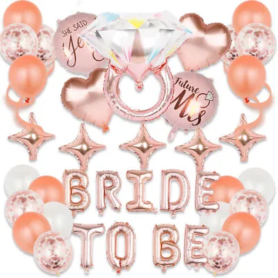 Bachelorette Party Decoration Bridal Shower Bride To Be Balloons Ornament Prop • $17.89