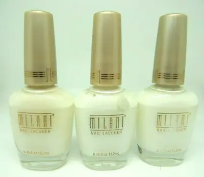 Milani Nail Lacquer  301 White Lot Of 3 New • $11.85