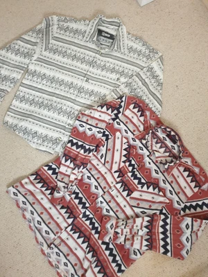 £25 • Buy 2 X Bundle Vintage Mens Shirts Navajo Aztec