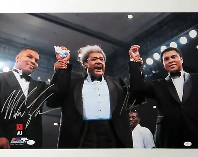 Muhammad Ali Mike Tyson Signed Autographed 16X20 Photo W/Don King OA 8281709 • $1499.99