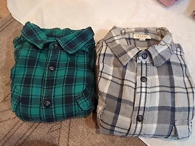 SONOMA LOT OF 2 Men's Long Sleeve Flannel Plaid Button Down Shirts X Large. • $8