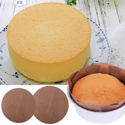 Round Greaseproof Reusable Baking Mat Pan Sheet Oilpaper Cake Tin Liner • £4.02