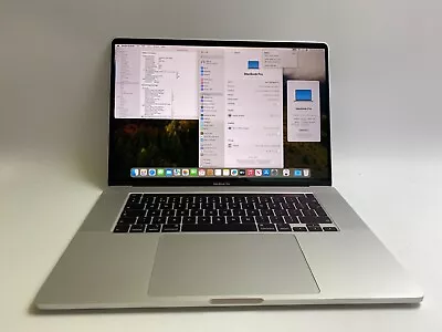 Apple MacBook Pro 16 A2141 Intel I7 9750H 32GB RAM 500GB SSD CC:130 Silver • £494