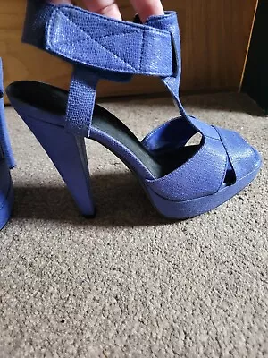 New PURPLE MATALAN FIORE COLLECTION HEELS Shoes Size 3 • £3