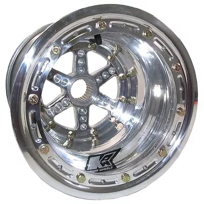 KEIZER WHEEL27 SPLINE10x15 5 BEADLOCKMICRO-SPRINT600 MINI-SPRINTPOLISHED • $269.99