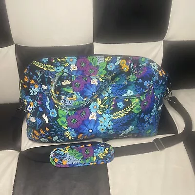 Vera Bradley Flowers  Floral Jazzy Blooms Quilted Tote Duffel Bag • $19