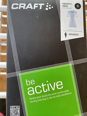 Craft Women’s Base Layer ‘Active Full Tee’ White Size Small • £9.99