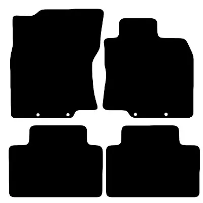 Fully Tailored Black Car Floor Mats Carpet 4pc 4clips FOR Nissan X-Trail 2014+  • £13.99