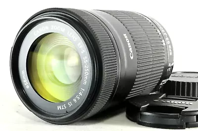 Canon Zoom Lens EF-S 55-250mm F/4-5.6 IS STM Good Condition W/covers • $299