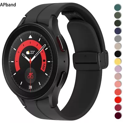 Silicone Band For Samsung Galaxy Watch 4/5/pro/3 Classic Active 2 44/40/46/45/MM • $17.11