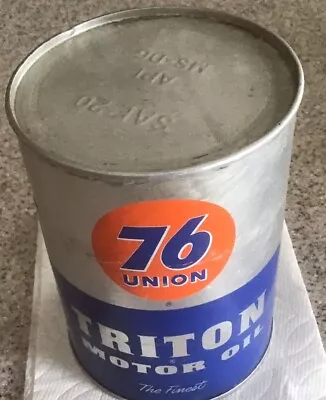 Vintage Union 76 Triton Oil Can (empty) • $24.95
