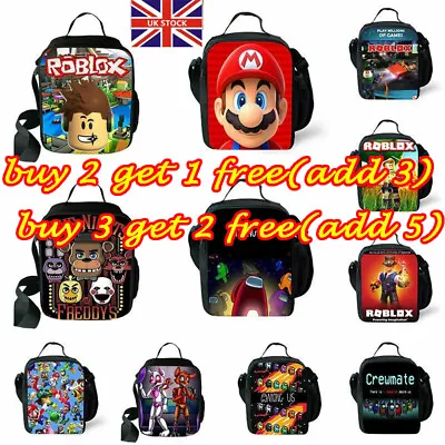 £8.99 • Buy 🎁 Super Mario Kids Insulated Lunch Bag School Picnic Outdoor Lunchbox Xmas Gift