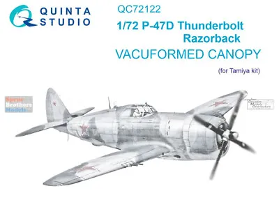 QTSQC72122 1:72 Quinta Studio Vacuformed Canopy - P-47D Thunderbolt Razorback • $13.24