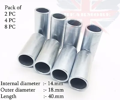 M14 Metal Tube Spacer Sleeve Long Tube Distance Insert Joint Connector Weld Tube • £8.99