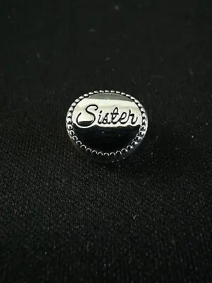 Chamilia Sterling Silver 'Sister' Jewellery Bracelet Charm • £10.99