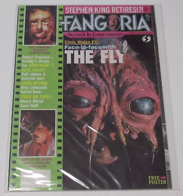 Fangoria Horror Magazine #58 1986 The Fly Texas Chainsaw 2 Trick Or Treat • $20