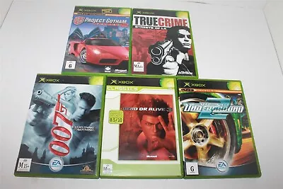 Microsoft Xbox Game Collection X5 James Bond 007 Need For Speed Dead Or Alive • $49.99