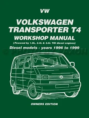 $39.95 • Buy VW Transporter EuroVan Repair Shop Manual Diesel 1996 1997 1998 1999 Van Bus