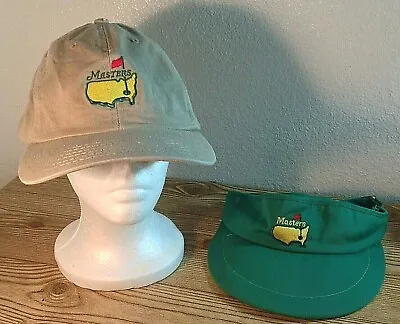$24.95 • Buy Lot Of 2 Masters Hats American Needle Tan Hat Made In USA Green Visor Adjustable