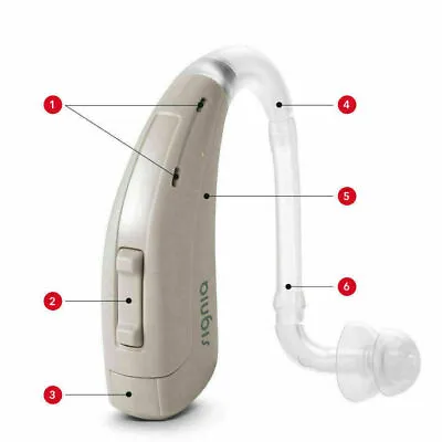 2 Pc Signia Lotus Run P/SP Behind The Ear BTE - Moderate To Profound Hearing Aid • $216.27